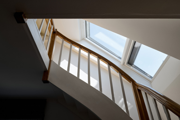 Galerie Altbau Projekt Architekt Muenchen Treppe Dachfenster