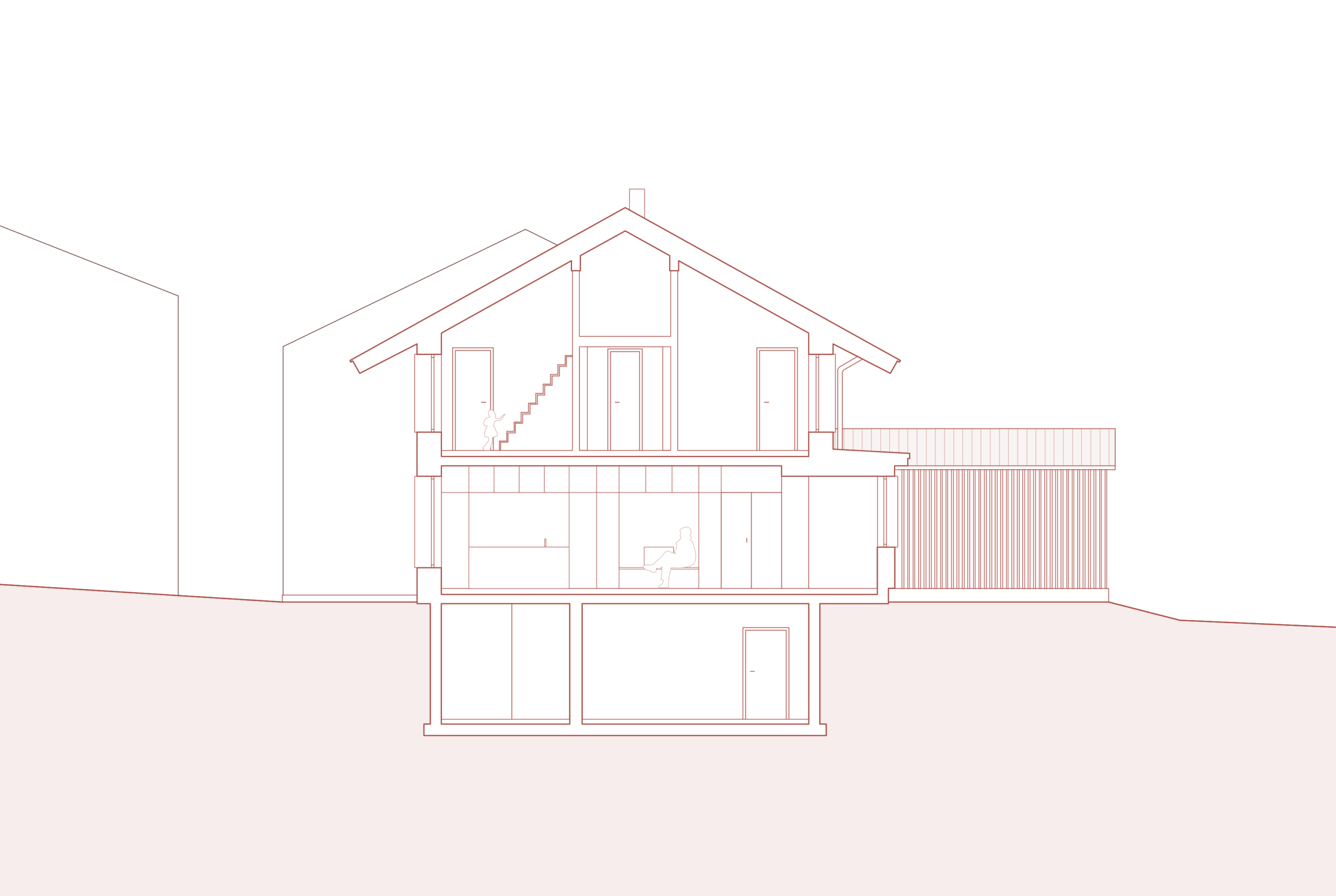 Holzmassivbauweise, Mehrgenerationenhaus, Holzbau