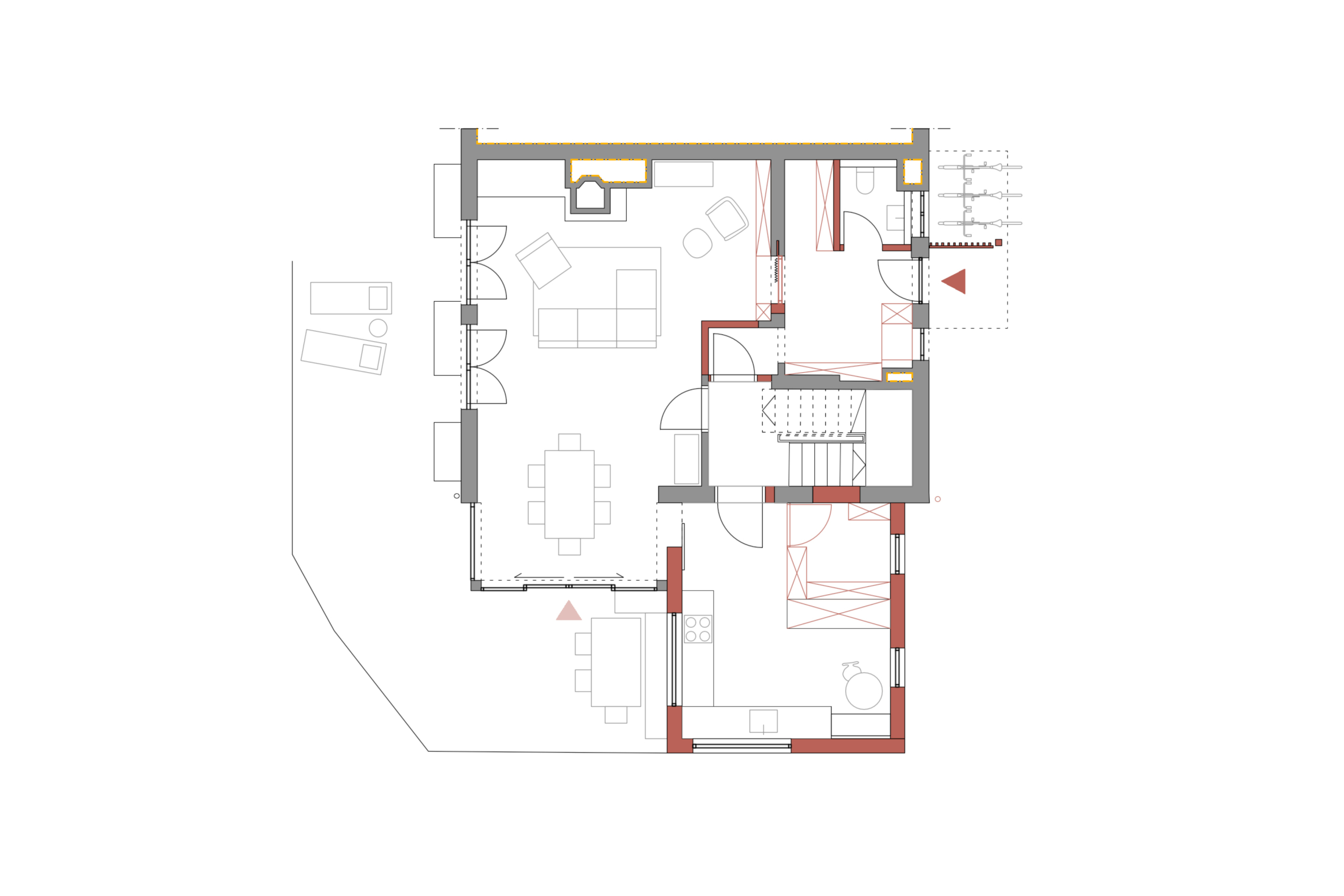 Doppelhaushälfte, Holzbauweise, Sanierung, Anbau