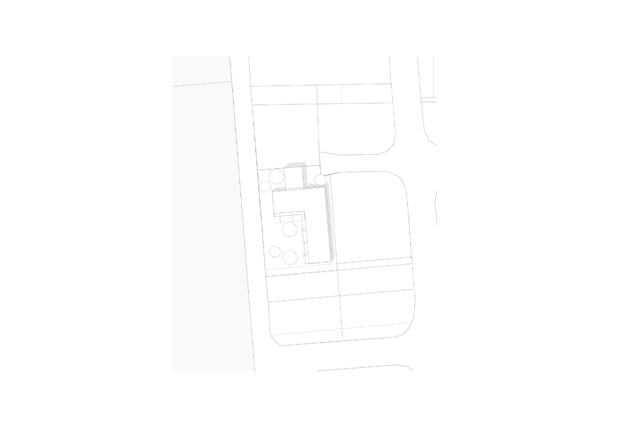 Einbauten, Bungalow, Neubau, Baukörperstudie