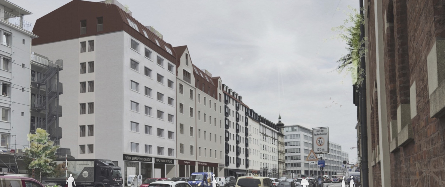 Nachverdichtung, Holzaufstockung, Wohnraum
